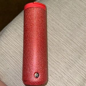 Pink glitter insulated Starbucks tumbler